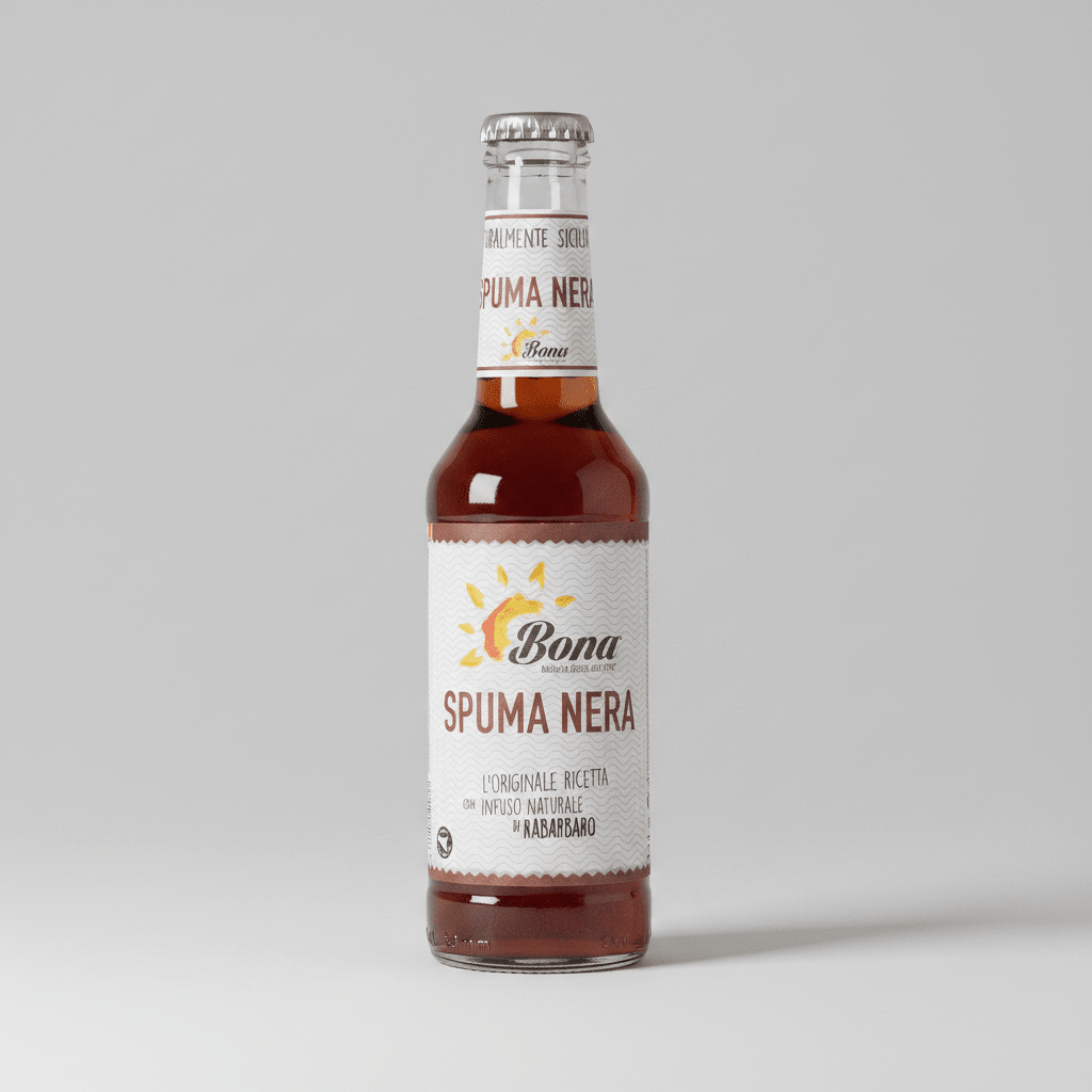 Spuma Nera Bona bibita siciliana bottiglia 275 ml