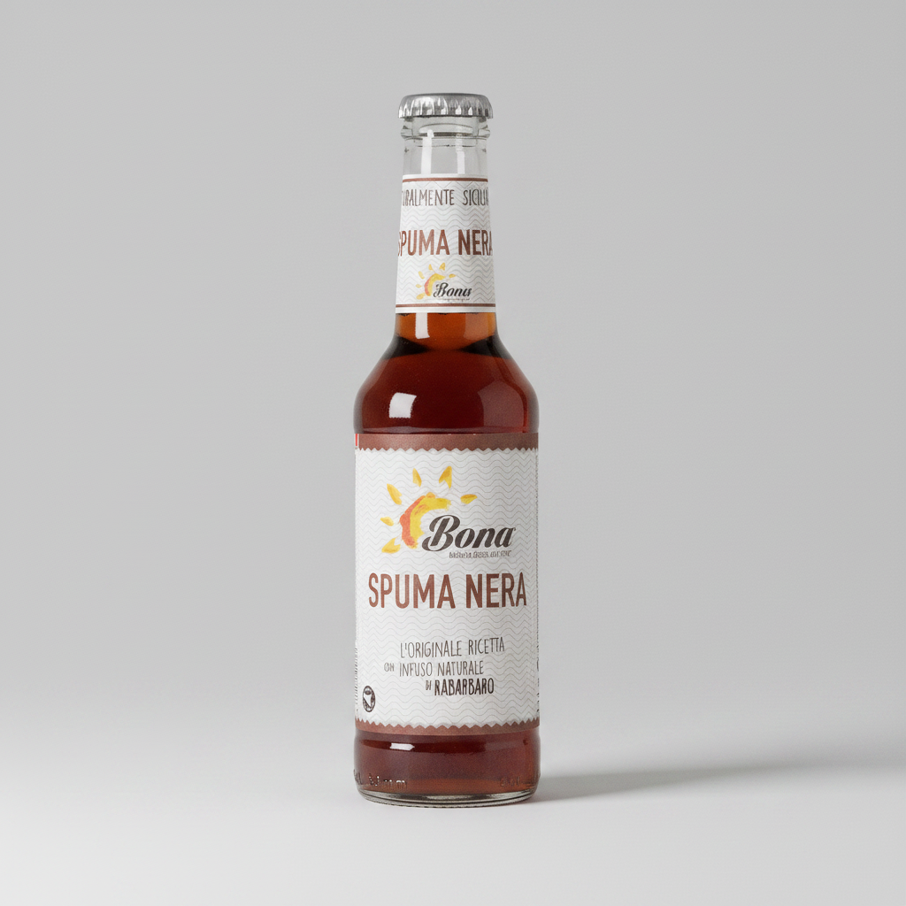 Spuma Nera Bona bibita siciliana bottiglia 275 ml