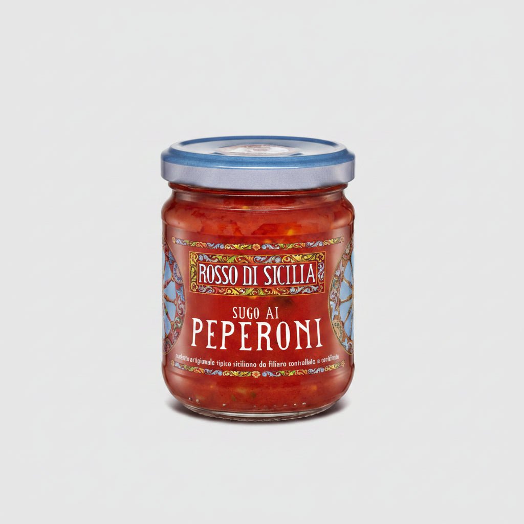 Sugo ai peperoni Rosso di Sicilia 190 g senza glutine e senza conservanti