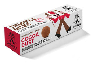 Tartufi di cioccolato al cacao Corallo inclusi nel Dopocena Siciliano