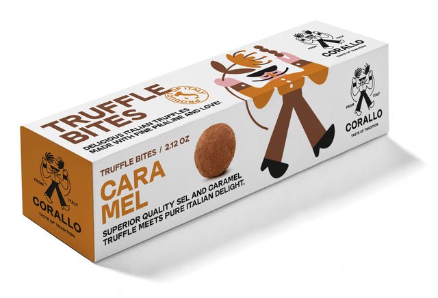 Tartufi di cioccolato al caramello salato Corallo 60 g