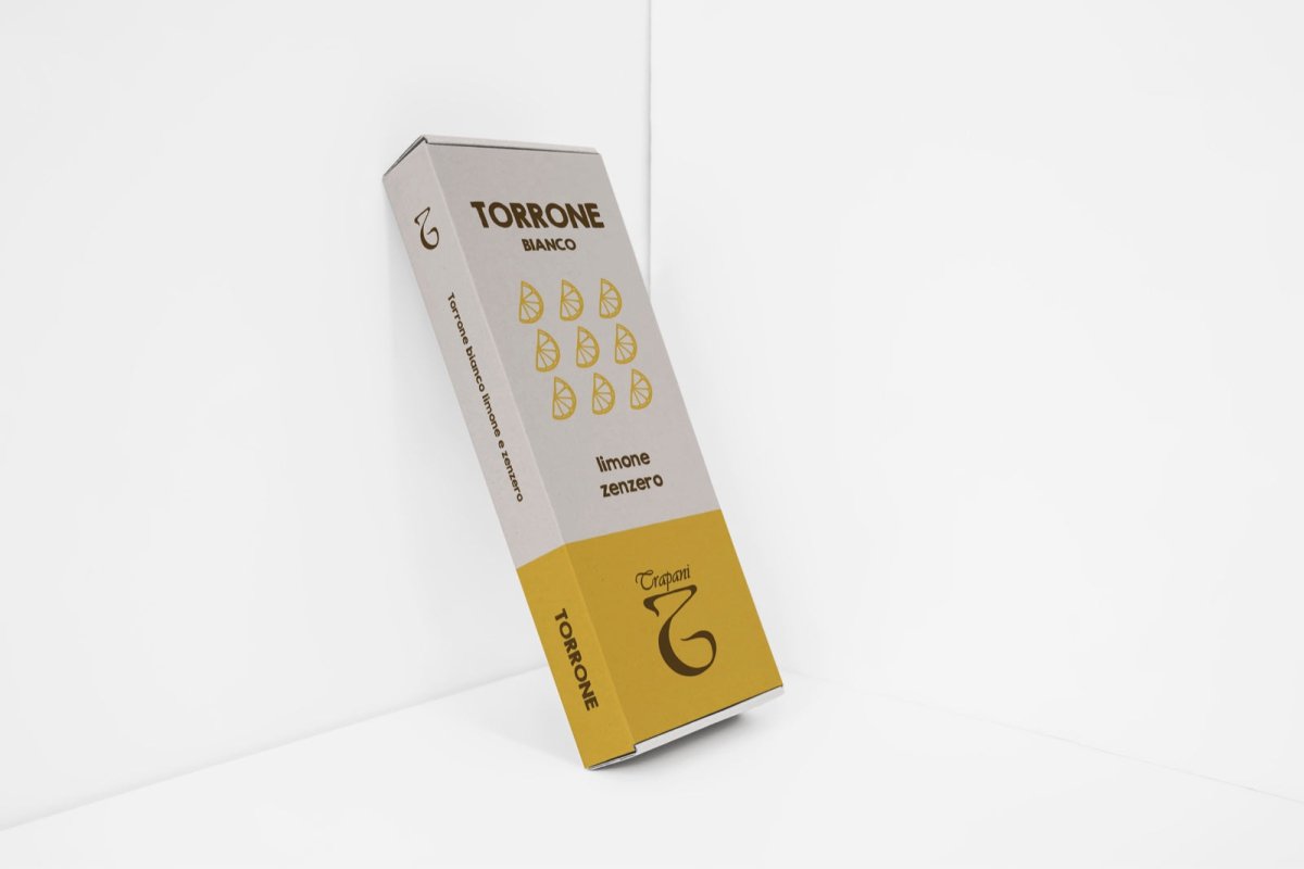 Torrone Bianco con Limone e Zenzero.