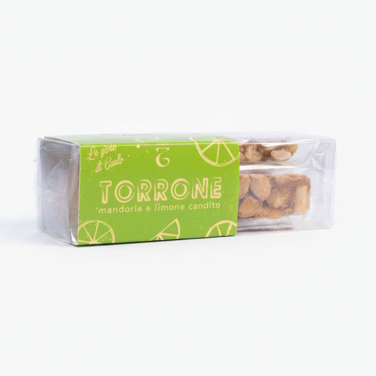 Torrone croccante mandorla e limone candito 100 g