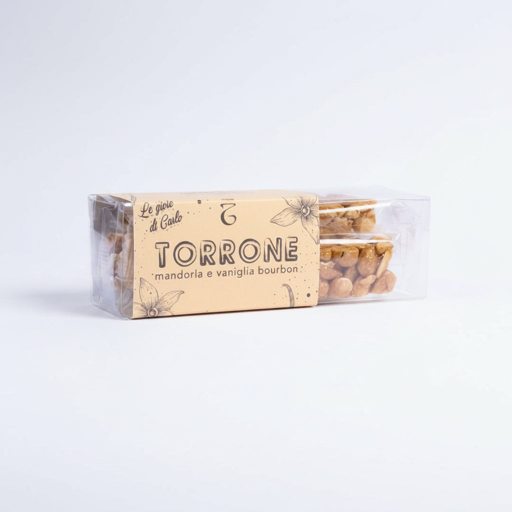 Torrone croccante mandorla e vaniglia Bourbon 100 g