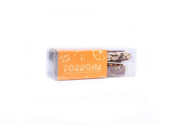 Torrone croccante mandorla, pistacchi e mandarino candito
