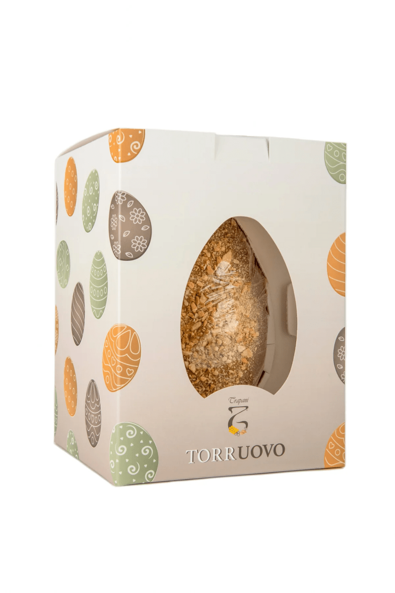 Uovo di Pasqua Torruovo al Torrone al Caramello