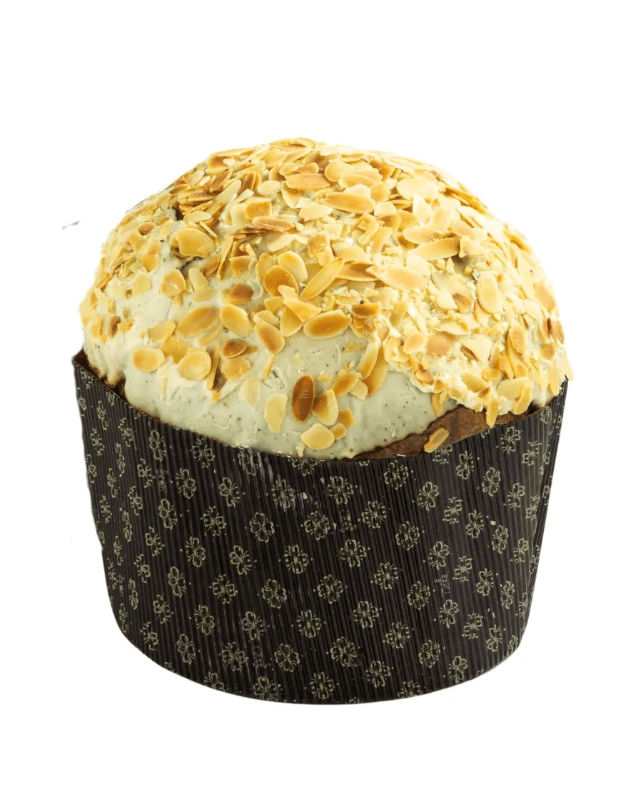 Panettone siciliano Vincè Bonfissuto com figos, morangos e chocolate branco