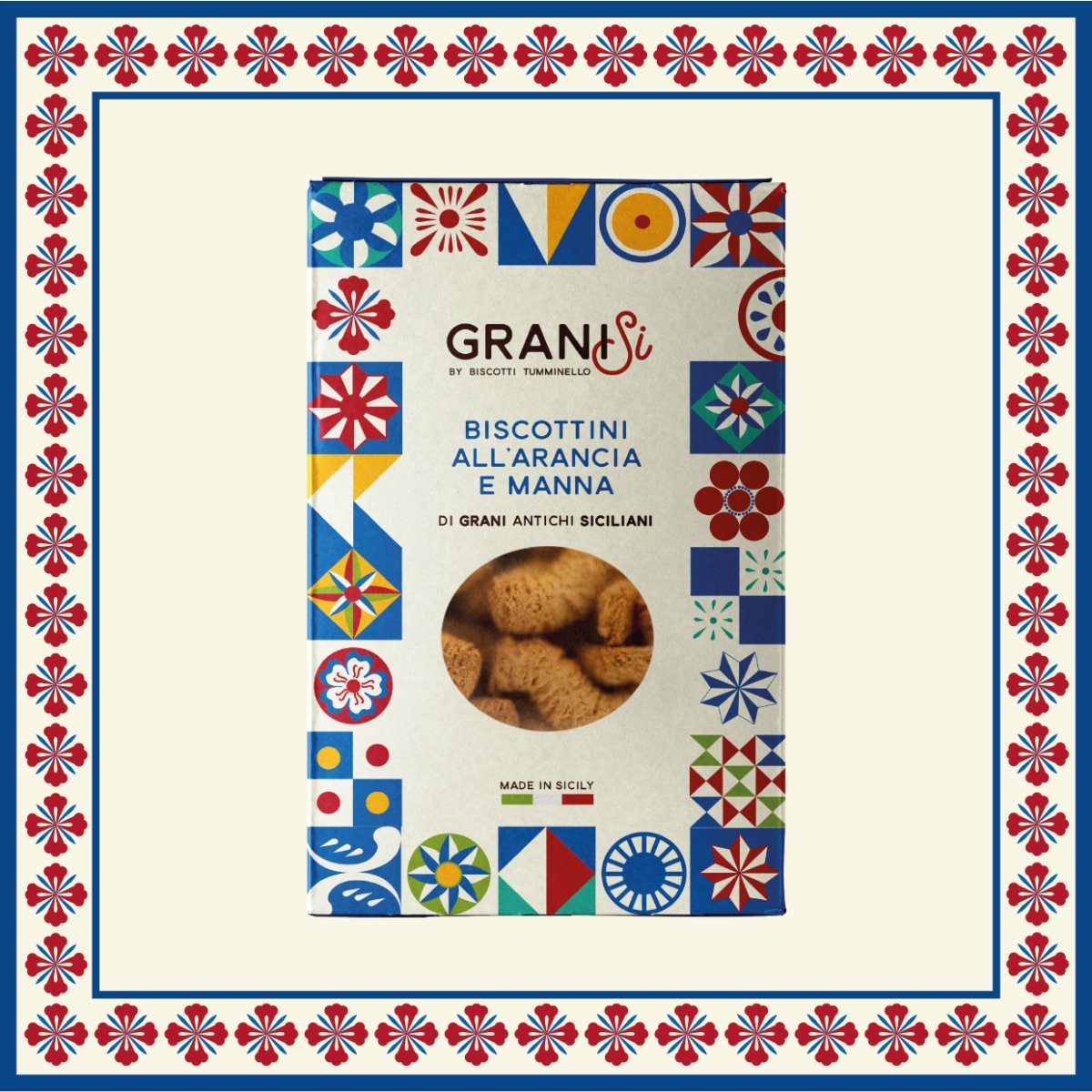 Biscotti Manna e Arancia Tumminello, 210 g, CONFEZIONE