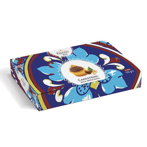 Biscotti di pasta frolla Canestrini alla Nocciola, 170 gr, decoro ceramica scatola,SICILUS SHOP