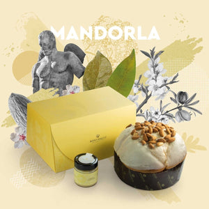 Panettone alle mandorle con la crema di mandorle di Sicilia