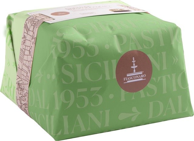 Panettone Pere e Cioccolato, Fiasconaro, incarto a mano, Sicilus