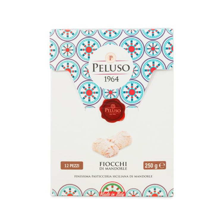 Biscotti Fiocchi di mandorle Peluso, vista frontale, sicilus shop