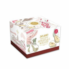Panettone med Modica SGB choklad och päron, elegant förpackning