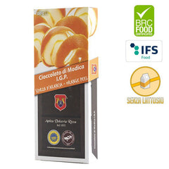 Modica PGI Chocolate with Orange Peels - 100 gr