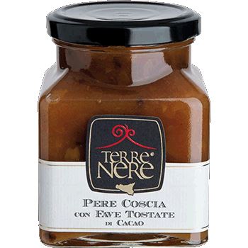 Confettura di Pere Coscia con Fave Tostate di Cacao - Terre Nere 240g
