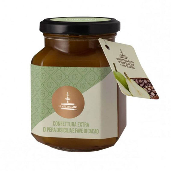 Pere di Sicilia e Fave Di Cacao 360 gr - Confettura Fiasconaro - Sicilus Srl Confezioni Regalo Aziendali 