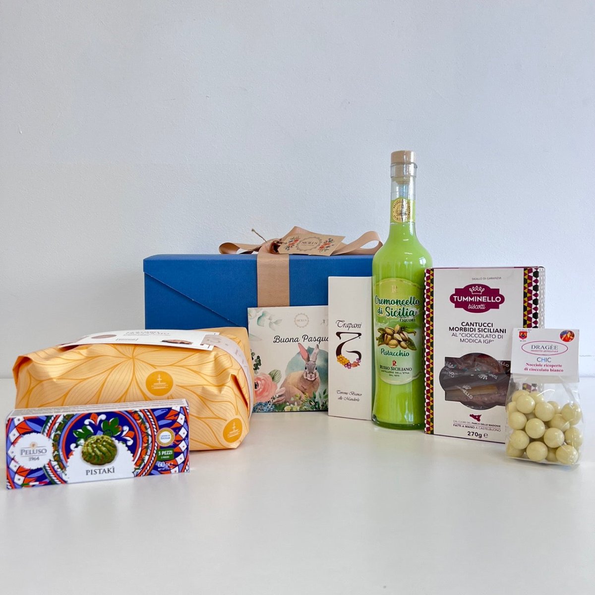 Confezione Pasquale "Ortigia" con colomba Fiasconaro - Sicilus Srl