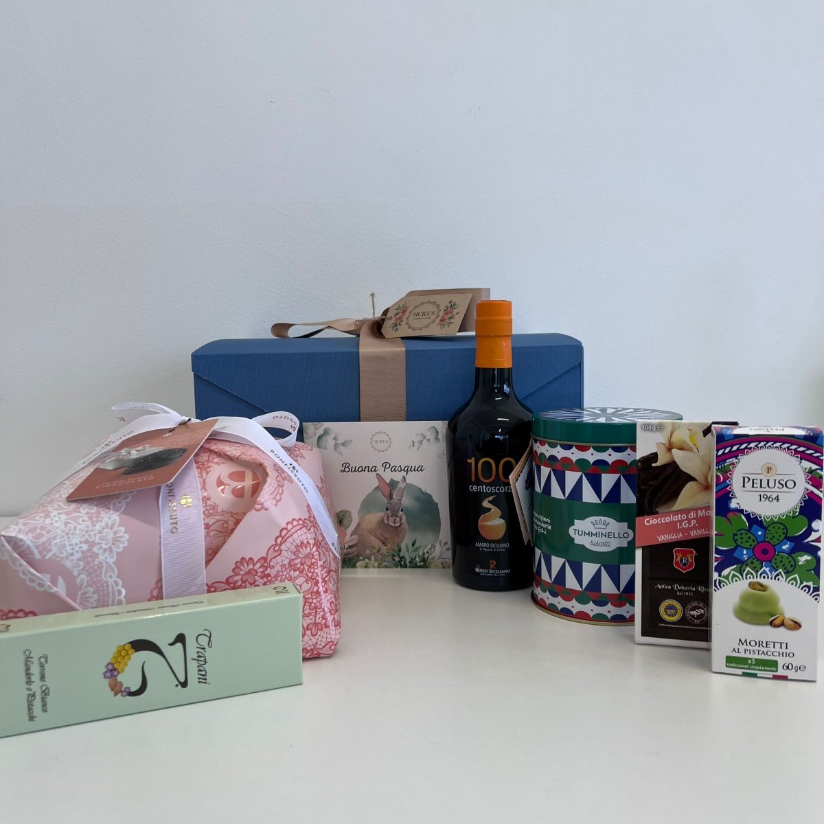 Cesta Pasquale "Salina" con Colomba Bonfissuto - Sicilus Srl