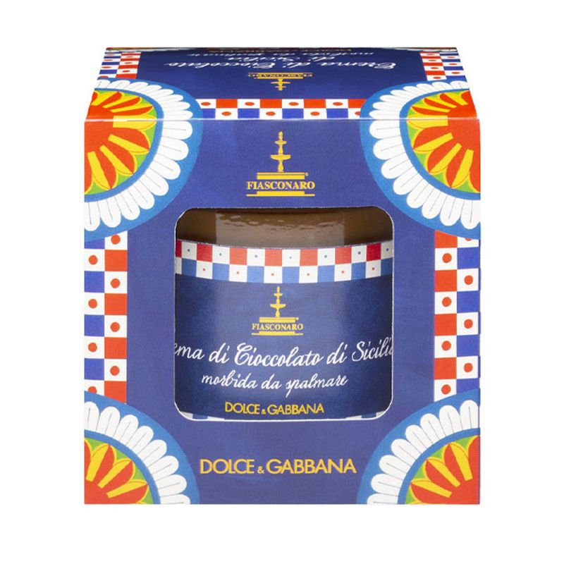 crema di cioccolato di sicilia dolce e gabbana prodotta da fiasconaro in scatola regalo
