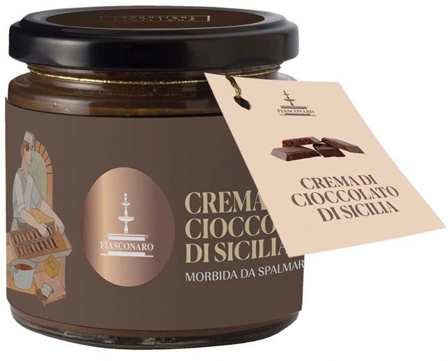 crema nero sublime al cioccolado di Sicilia Fiasconaro, Sicilus