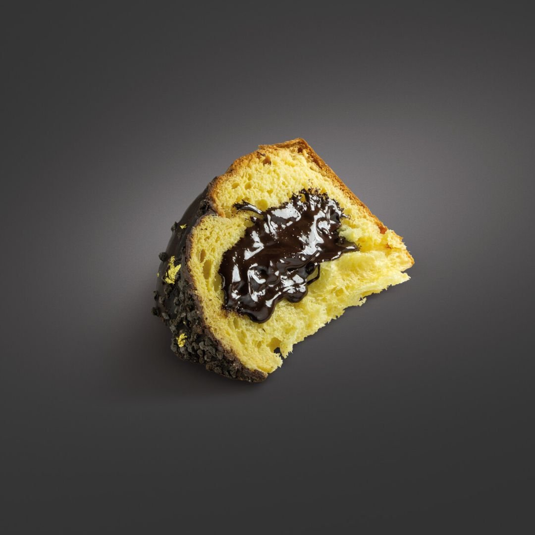 Panettone al Cioccolato di Modica + Vaso di Crema al Cioccolato  1 kg - Sicilus Shop
