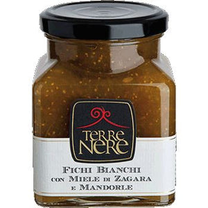 Confettura di Fichi Bianchi con Miele di Zagara e Mandorle, 240 gr - SICILUS