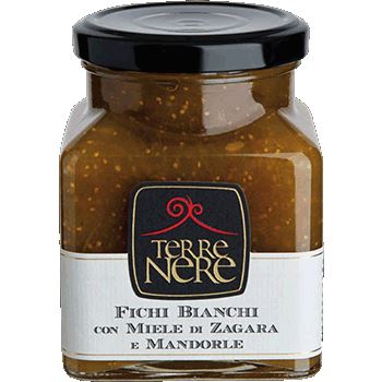 Confettura di Fichi Bianchi con Miele di Zagara e Mandorle, 240 gr - SICILUS