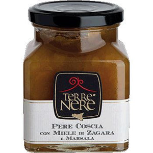 confettura di pere coscia con miele di zagara e marsala terre nere, sicilus