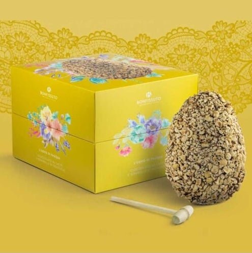 Uovo di Pasqua Bonfissuto con granella di Nocciole, Pasticceria Bonfissuto, Sicilus Shop,500 gr